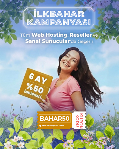 Hoşgeldin Bahar - 6 Aylık Yeni Siparişler %50 İndirimli!